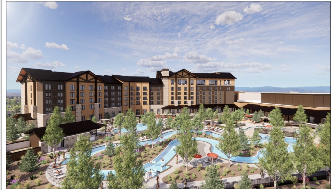 Rendering of the future hotel and resort pool